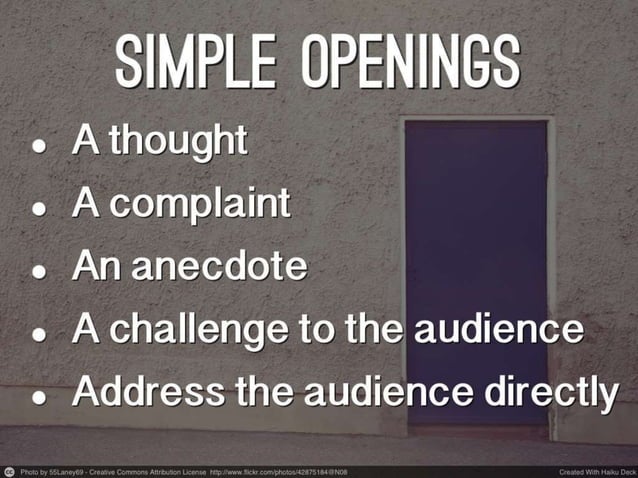 Effective openings 36 ways to start an article | PPT