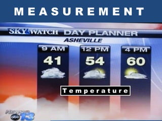 MEASUREMENT
Temperature