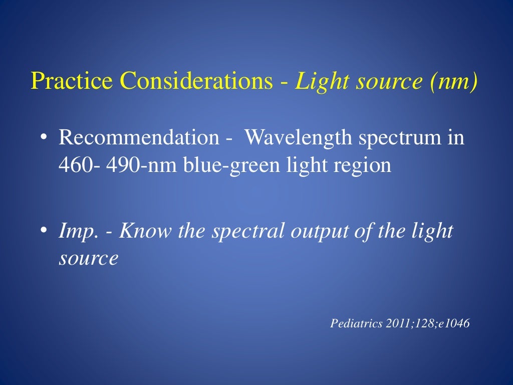 Effective phototherapy for neonatal jaundice