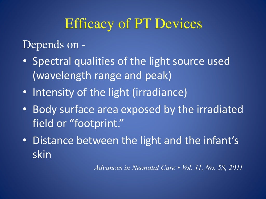 Effective phototherapy for neonatal jaundice