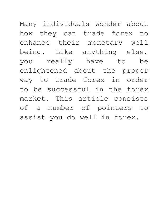 Forex trading helper