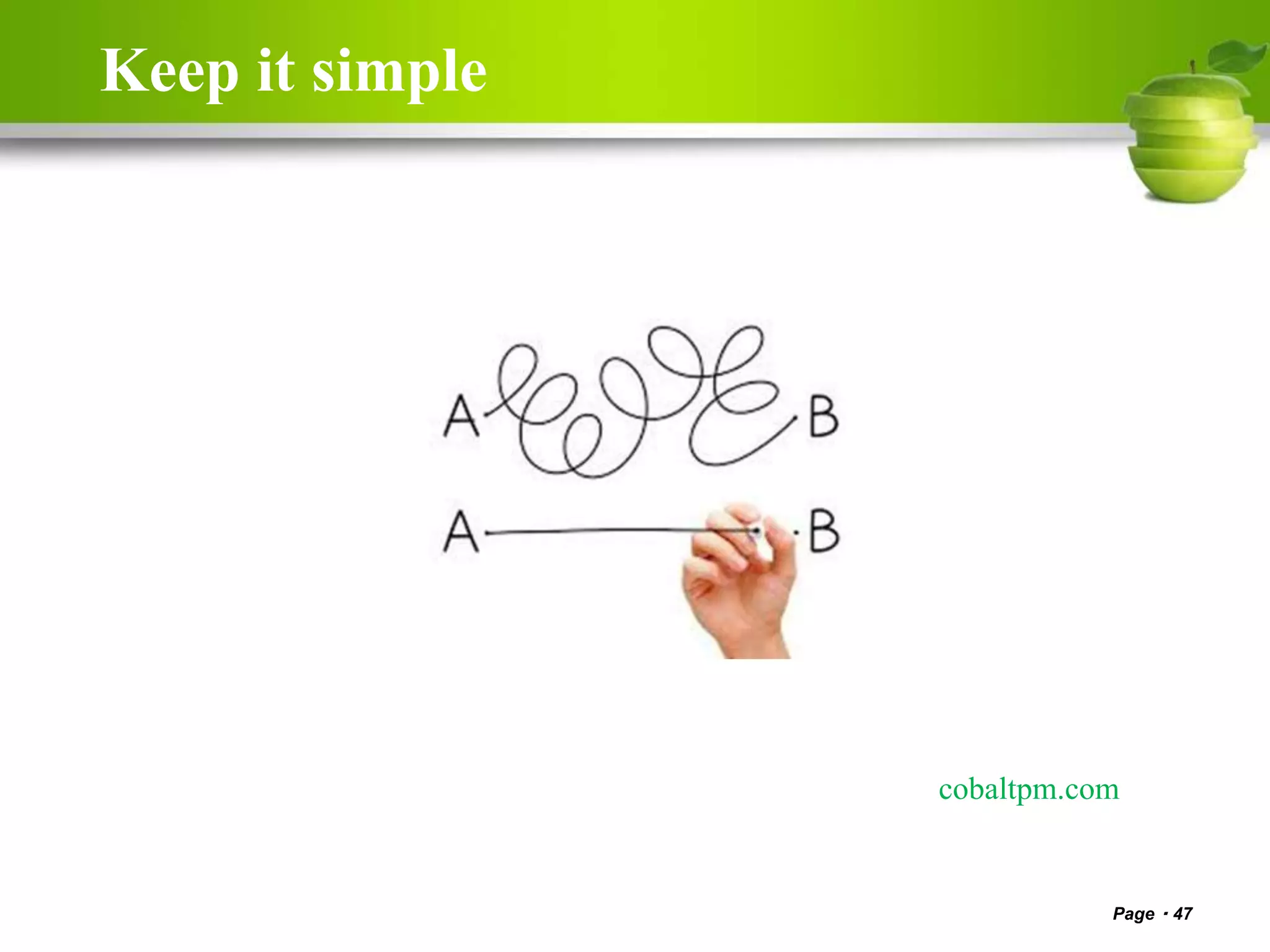 Keep it simple
cobaltpm.com
Page 47
 