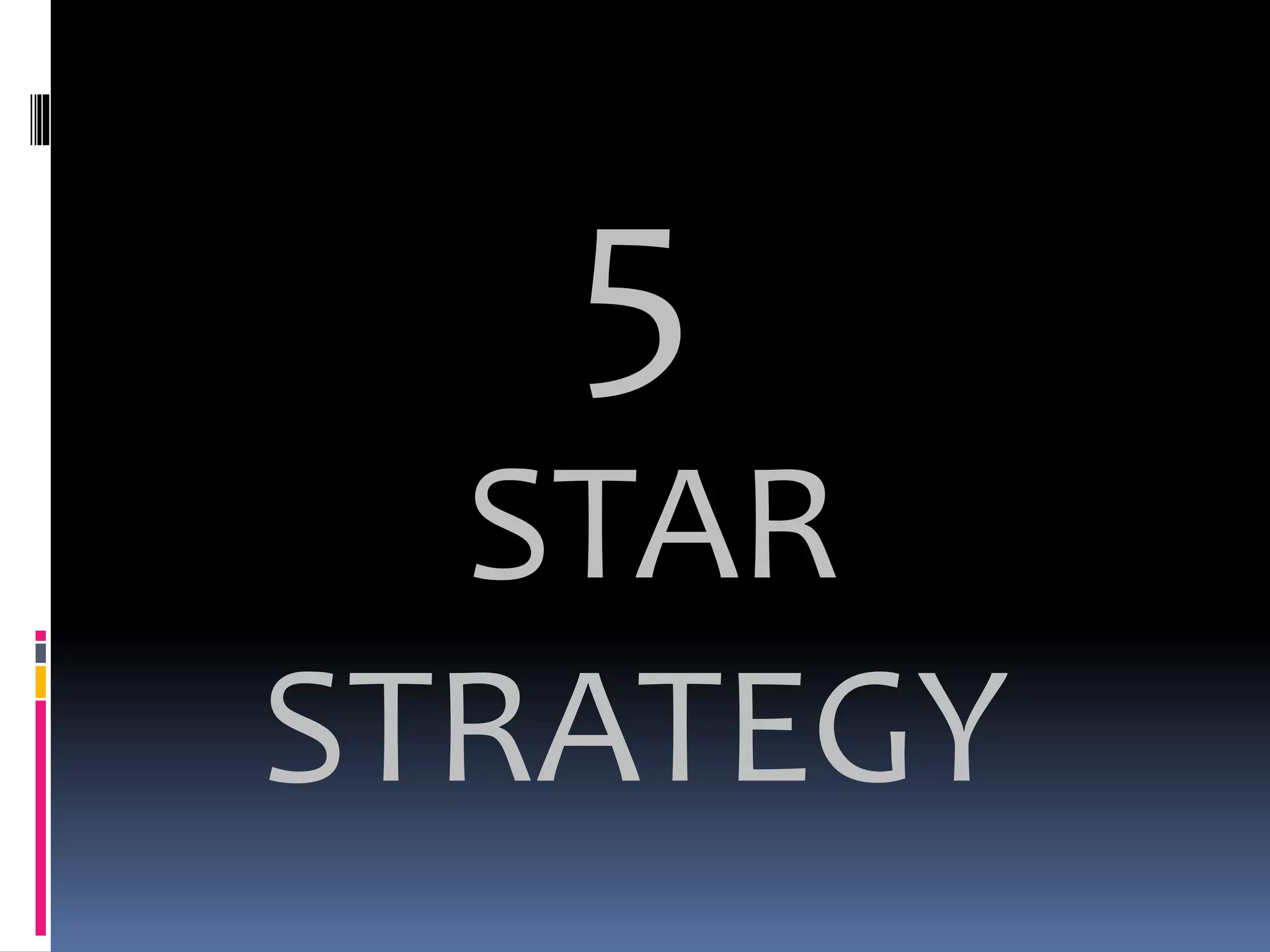 5
STAR
STRATEGY
 
