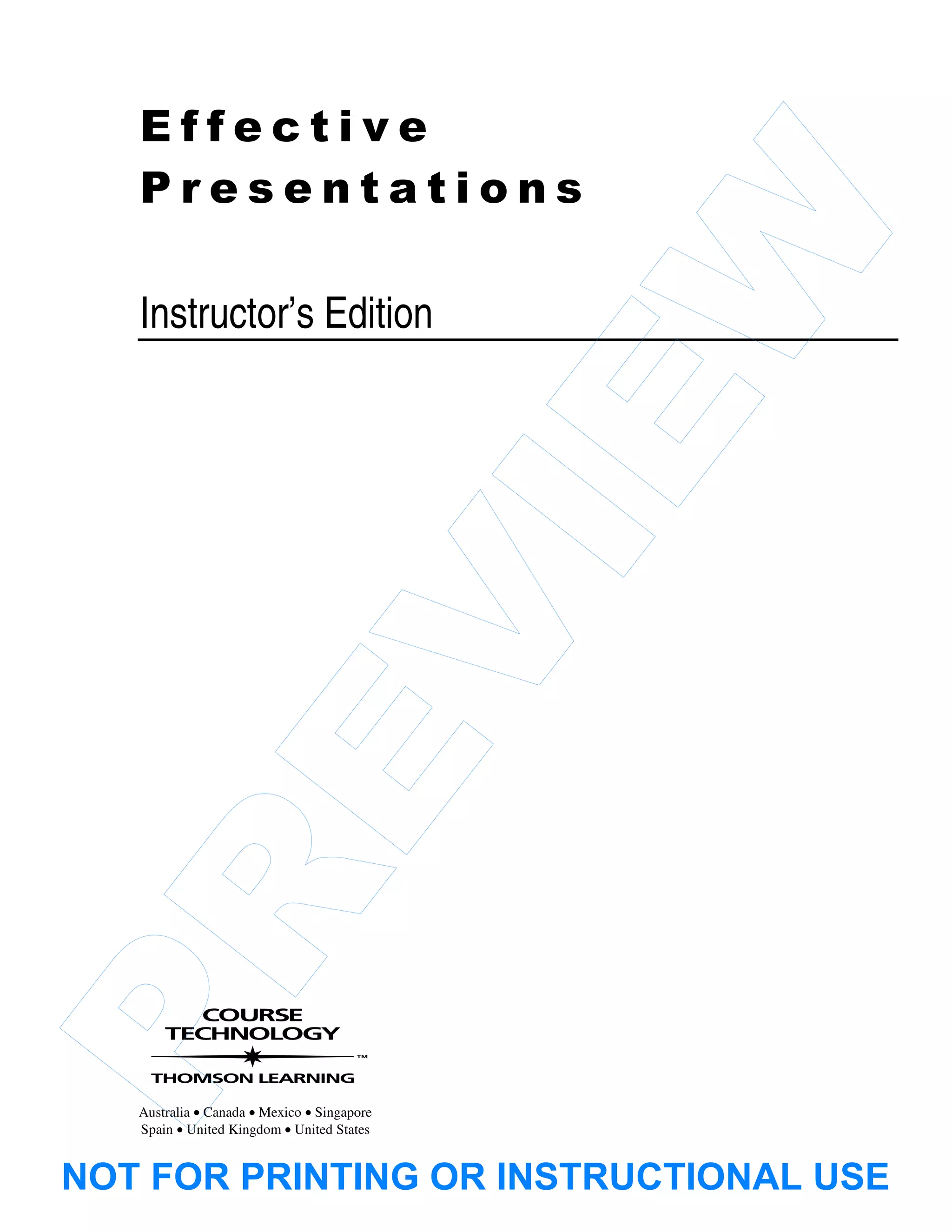 Effective presentation | PDF