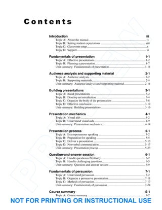 Effective presentation | PDF