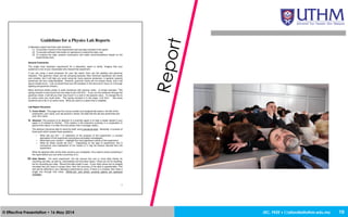 JEC, FKEE • afandia@uthm.edu.my© Effective Presentation • 16 May 2014 10
 