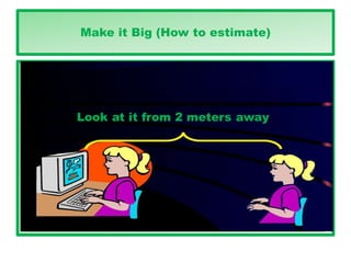 Make it Big (How to estimate)
 