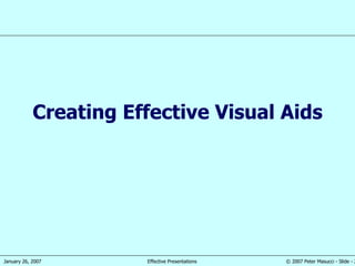 Creating Effective Visual Aids 