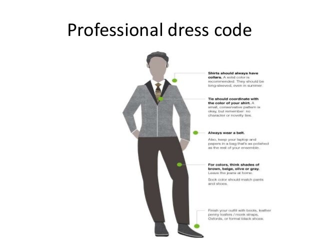 formal wear for presentation