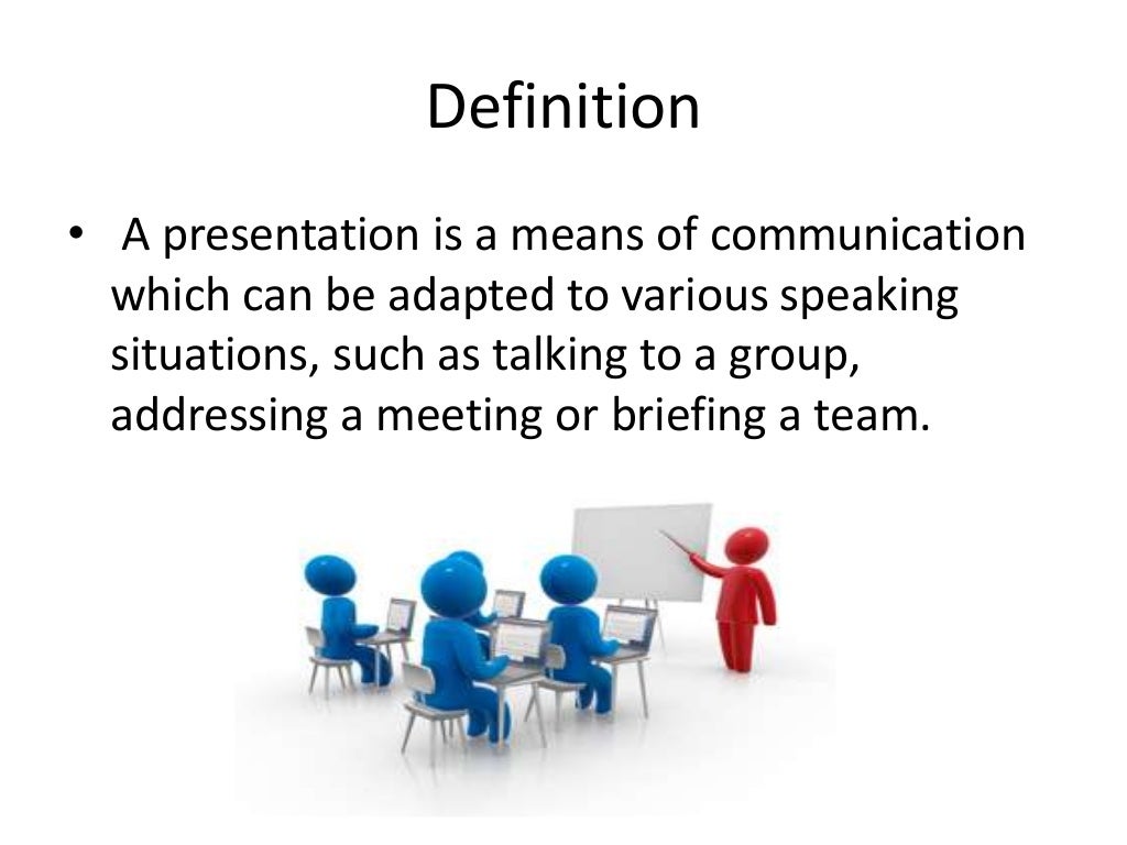 definition of a presentations