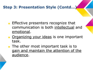 Effective presentation skills | PDF
