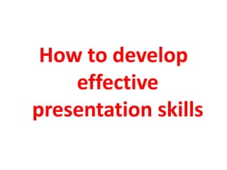 Effective presentation skills by A Lecture by Allah Dad Khan Visiting Professor AUPeshawa