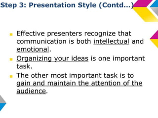 Effective presentation skills  A Lecture By Mr Allah Dad Khan