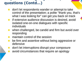 Effective presentation skills  A Lecture By Mr Allah Dad Khan