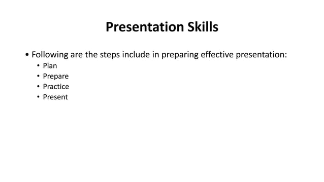 Effective presentation skills | PPT