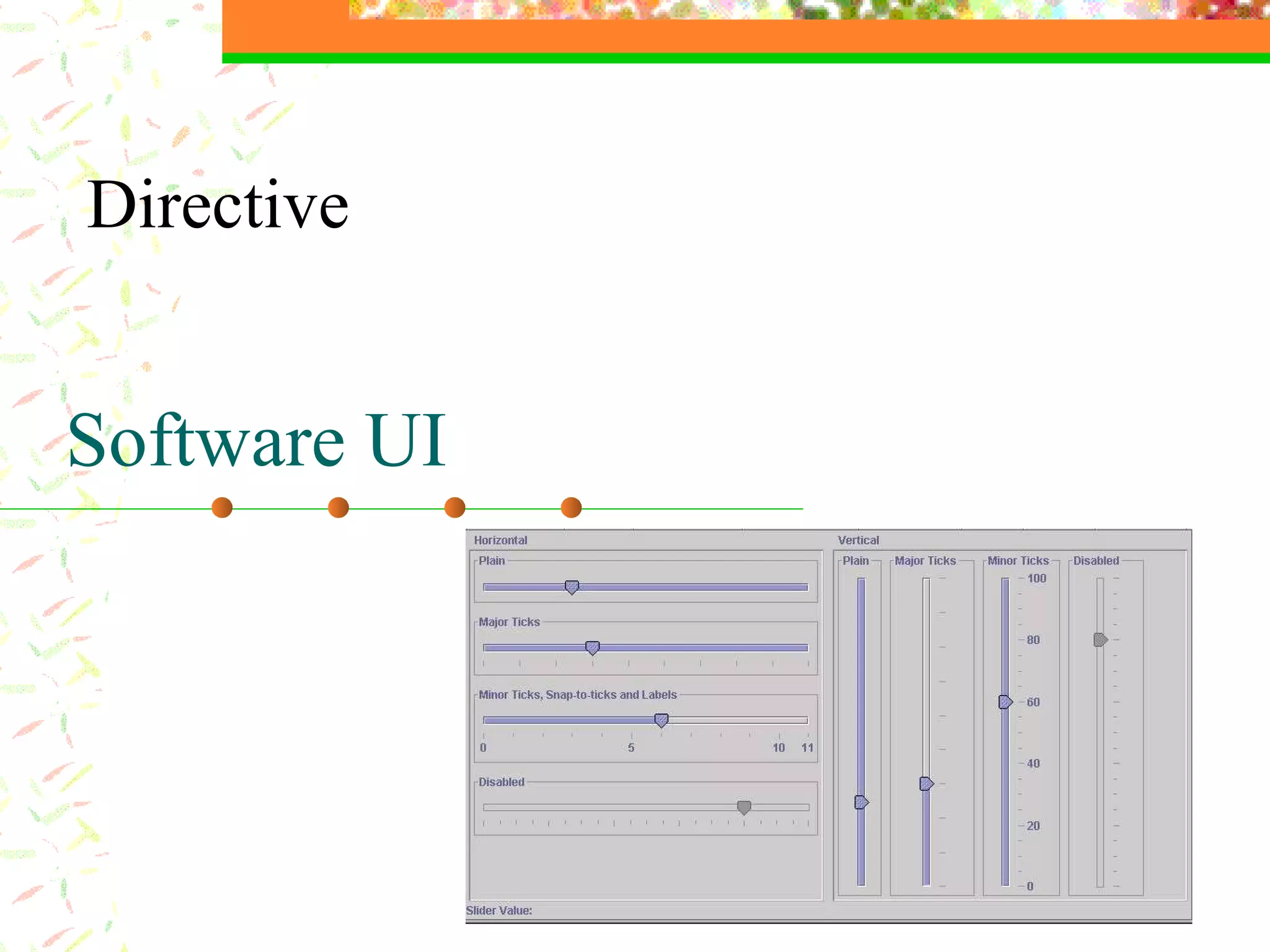 Software UI Directive 