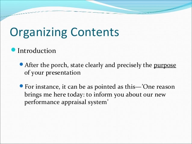 Good things to say about a presentation picture