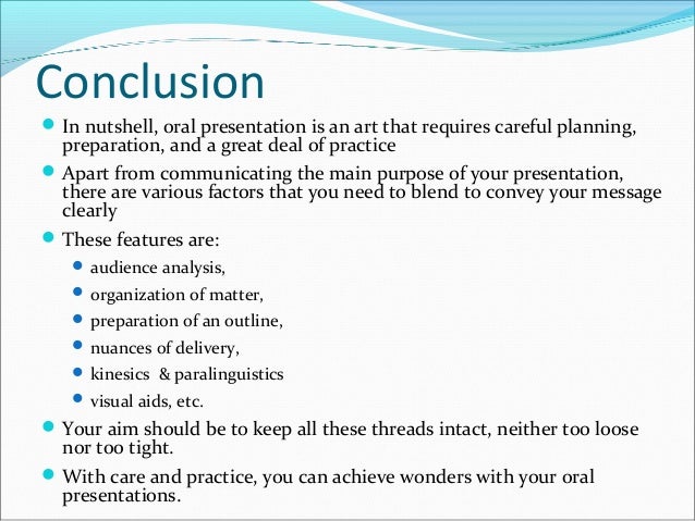 Effective presentation strategies