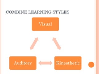 COMBINE LEARNING STYLES 