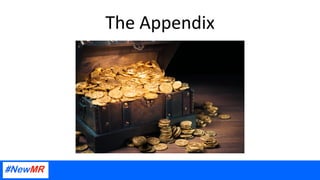 The Appendix
 