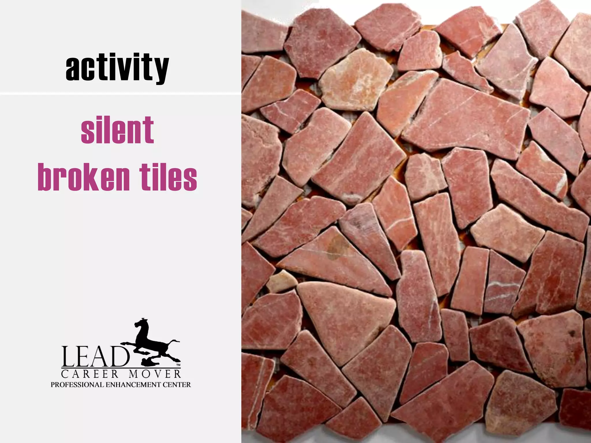 activity
silent
broken tiles
 