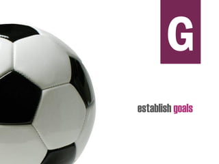 establish goals
G
 