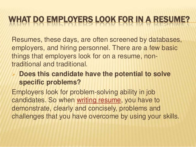 What To Look For In A Resume When Hiring