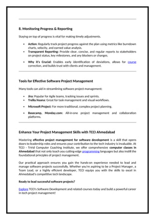 Effective Project Management for - Effective Project Management For Software Development Doc 4 320 