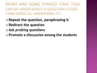 Effective questioning | PPTX