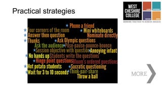 Practical strategies
 