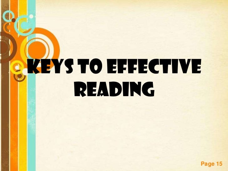 effective reading ppt