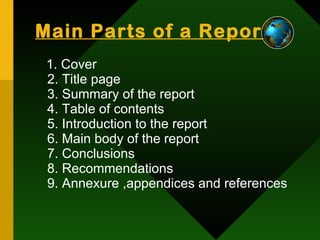 Effective Report Writing | PPT
