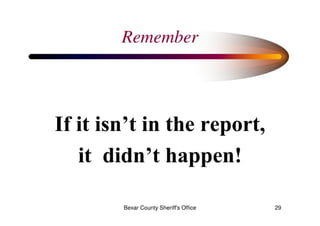 Effective Report Writing