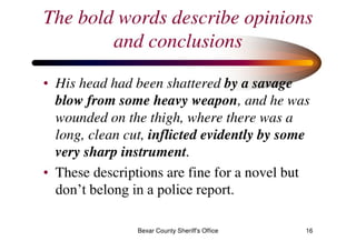 Effective Report Writing