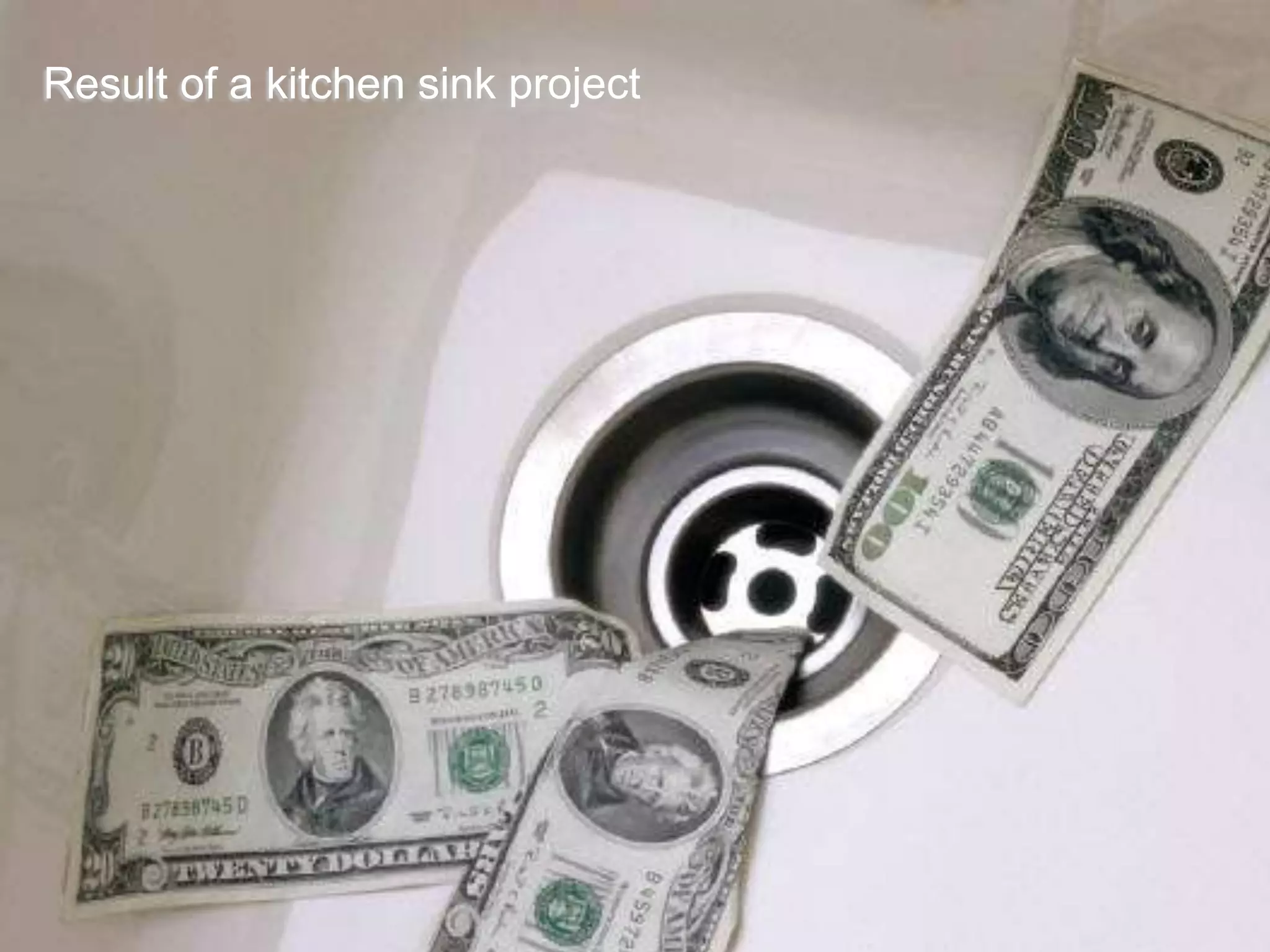 Result of a kitchen sink project
 