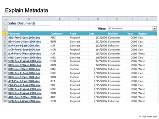 Explain Metadata




                   © 2011 Ruven Gotz
 