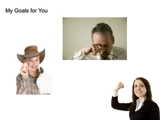 My Goals for You




                   © 2011 Ruven Gotz
 
