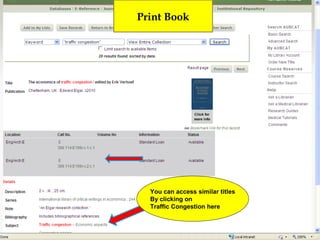 Print Book




  You can access similar titles
  By clicking on
  Traffic Congestion here
 