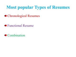 Effective resume | PPTX