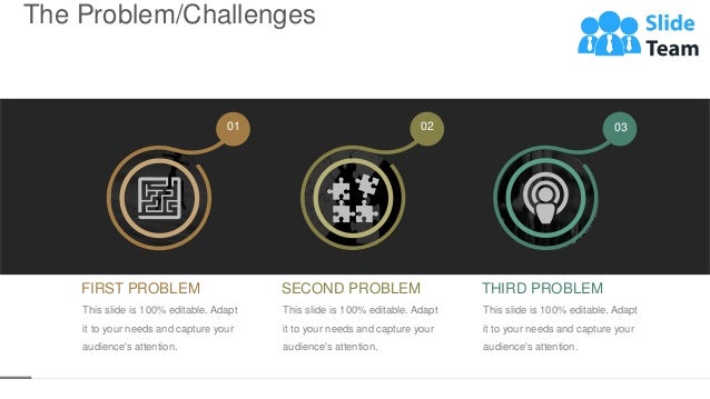 The Problem/Challenges
7
02 03
01
This slide is 100% editable. Adapt
it to your needs and capture your
audience's attention.
FIRST PROBLEM
This slide is 100% editable. Adapt
it to your needs and capture your
audience's attention.
SECOND PROBLEM
This slide is 100% editable. Adapt
it to your needs and capture your
audience's attention.
THIRD PROBLEM
 