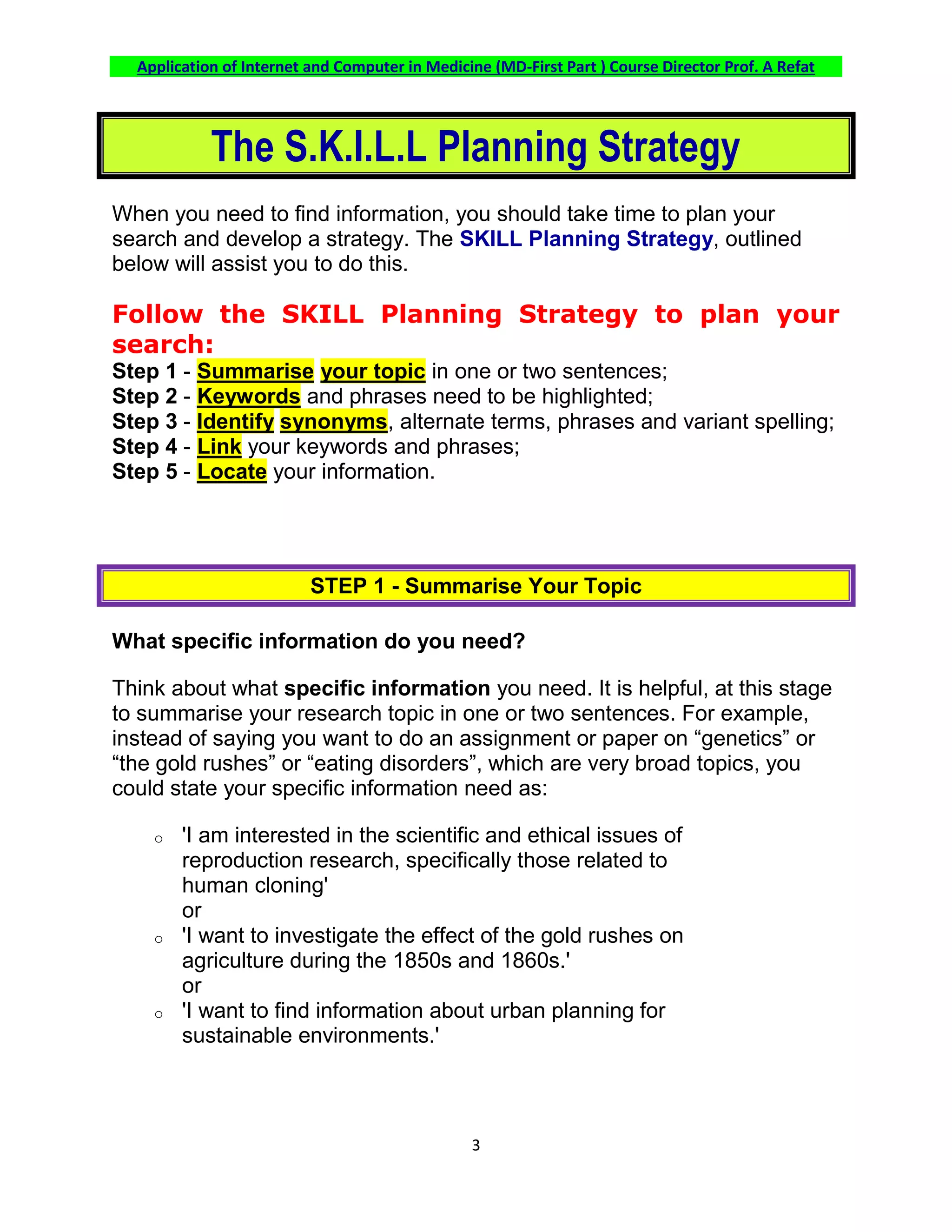 Formulating an Effective Search Query