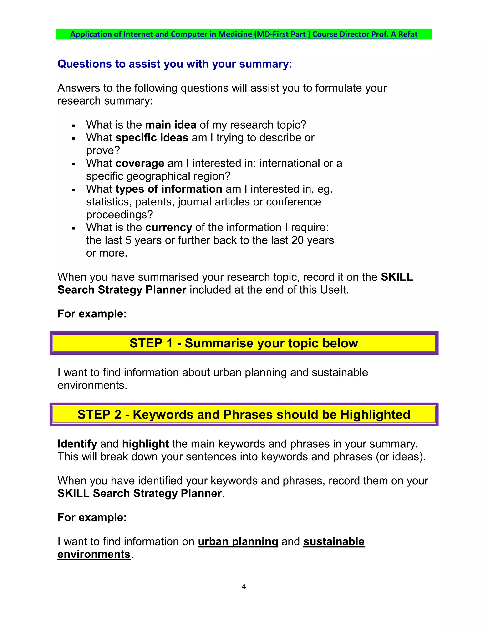 Formulating an Effective Search Query