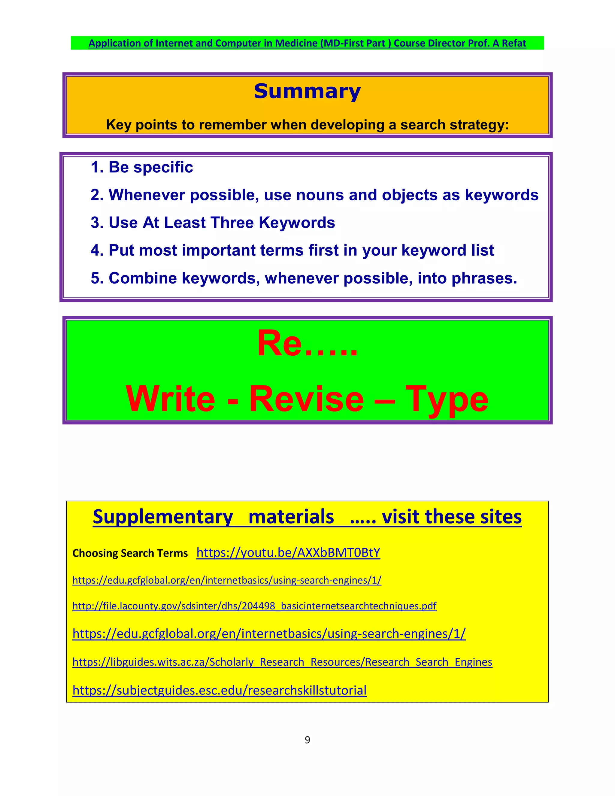 Formulating an Effective Search Query