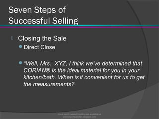 Direct Close Effective selling techniques | PPT