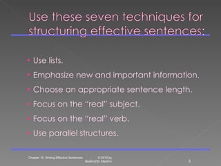 Effective sentence writing new | PPT