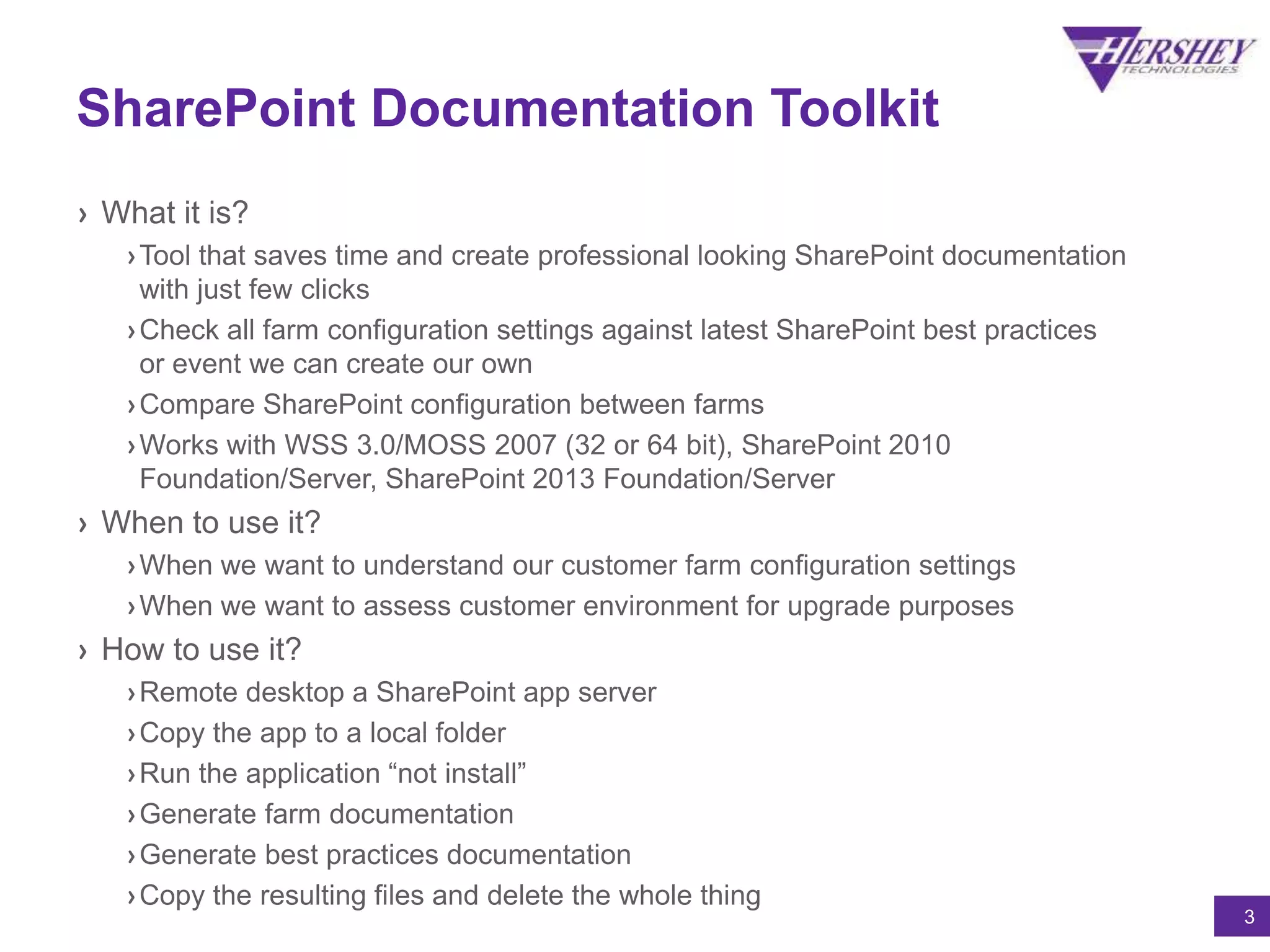 Effective SharePoint Tools for Consultants | PPT