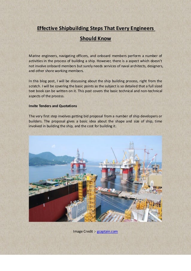 Effective shipbuilding steps that every engineers should know