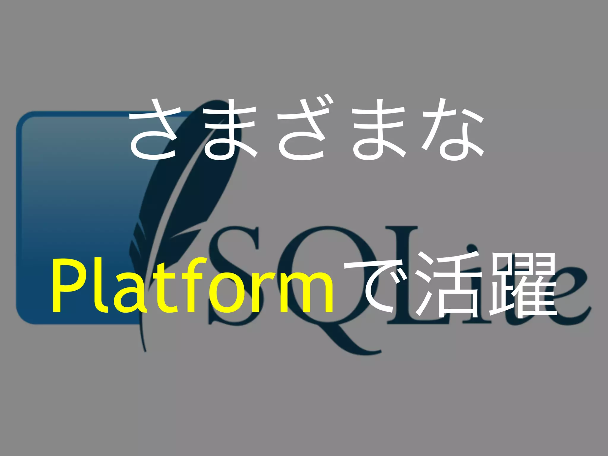 さまざまな 
Platformで活躍 
 
