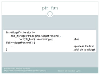 ptr_fun




Uttam Gandhi, Software Developer
http://www.linkedin.com/pub/uttam-gandhi/21/7aa/24     Content last revised on 1/4/13
 