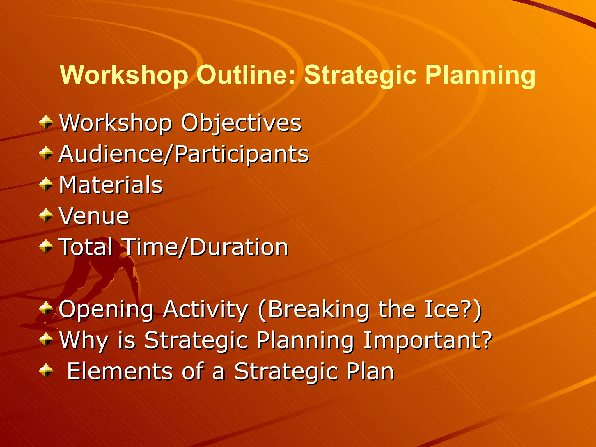 Effective Strategic Planning Workshop | PPT
